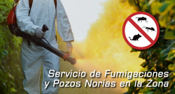 Servicio de Fumigación y Pozos Norias en la zona